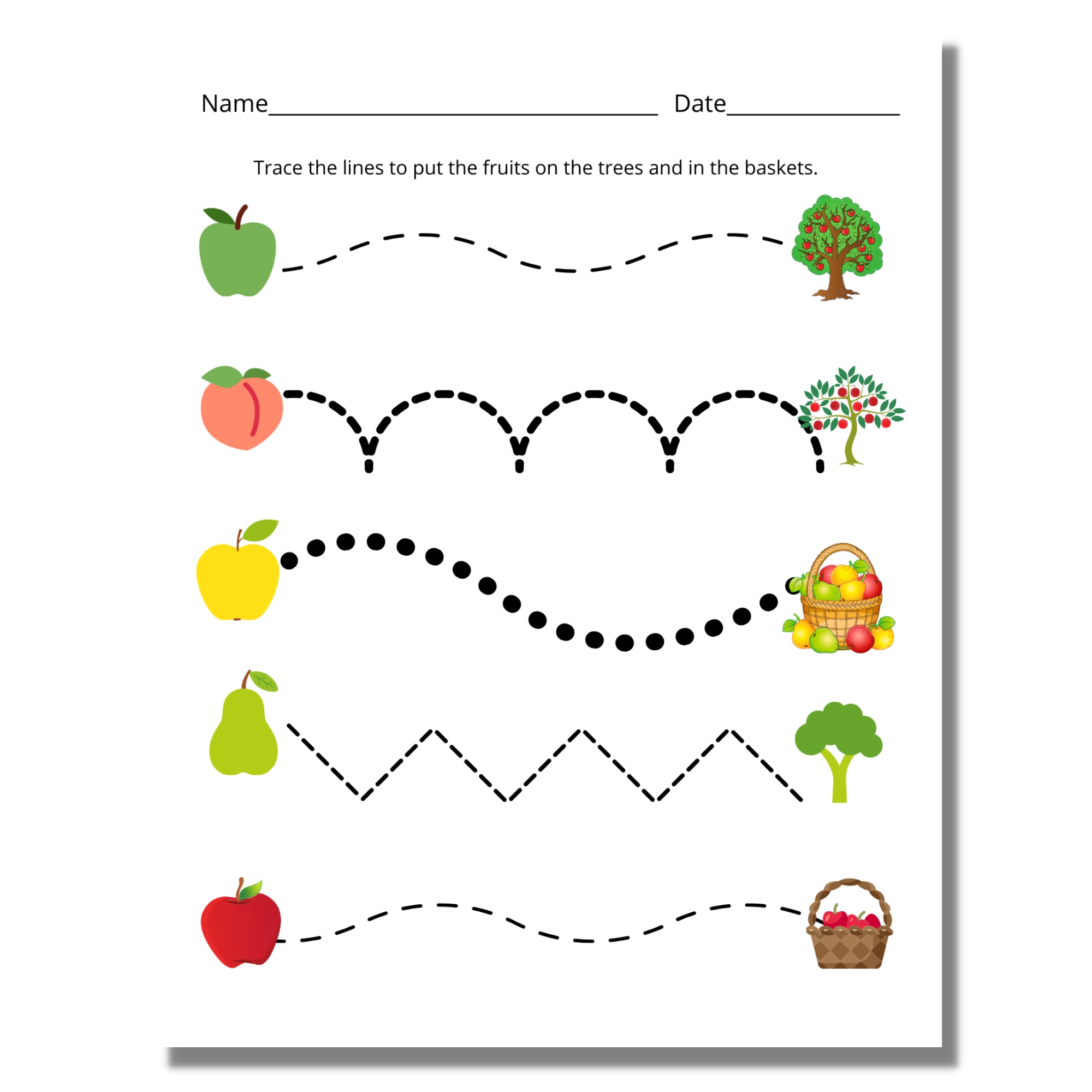 Line Tracing Worksheets Handwriting Practice For Kids At Home 