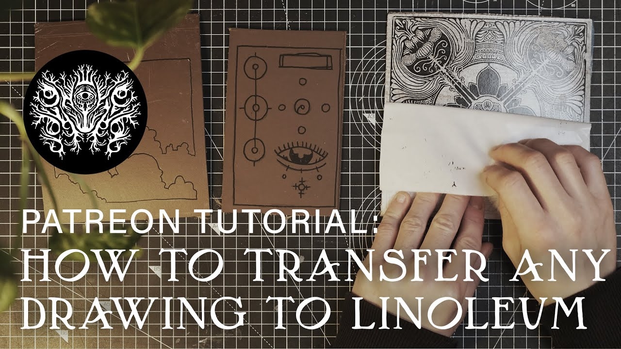 Linocut Tutorial How To Transfer Any Drawing To Lino