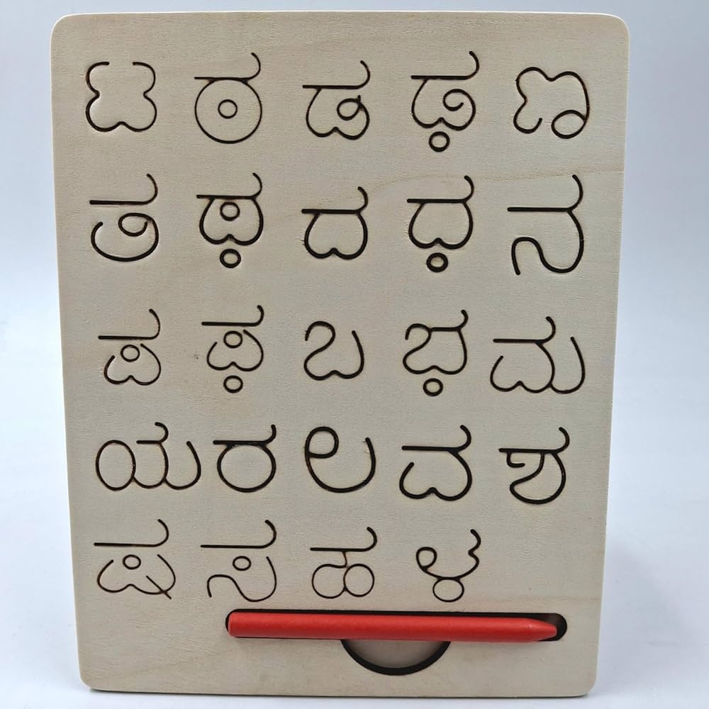 Kannada Alphabets Tracing