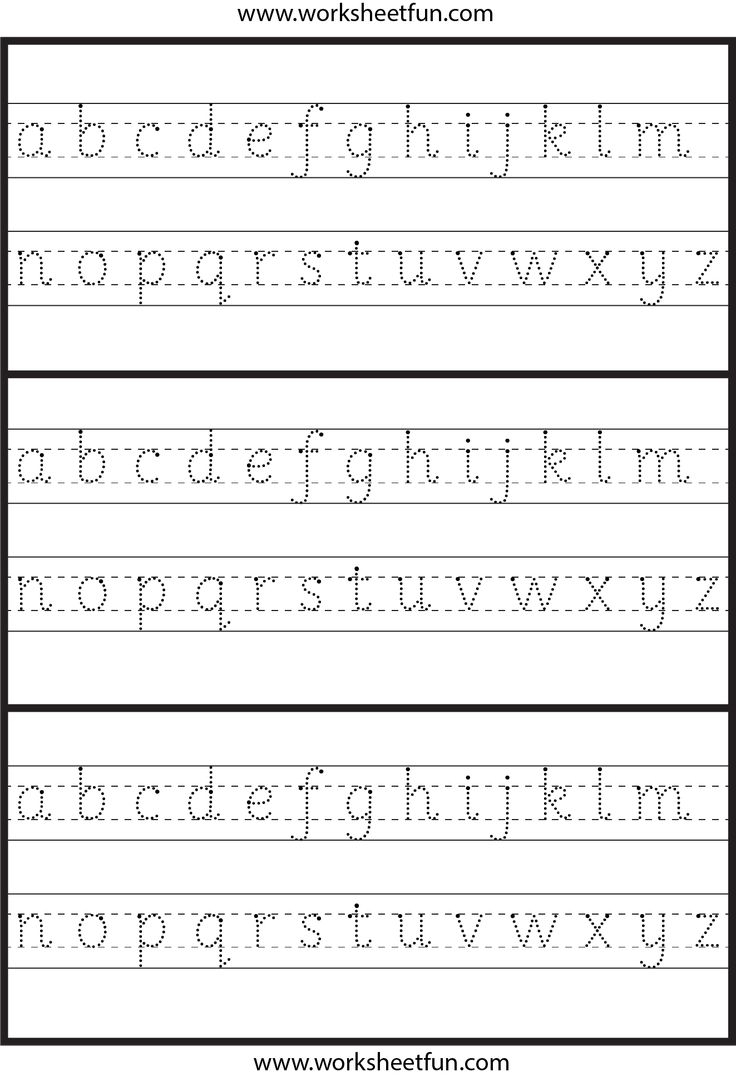 Lowercase Alphabet Tracing Worksheets Free Printable Pdf D42
