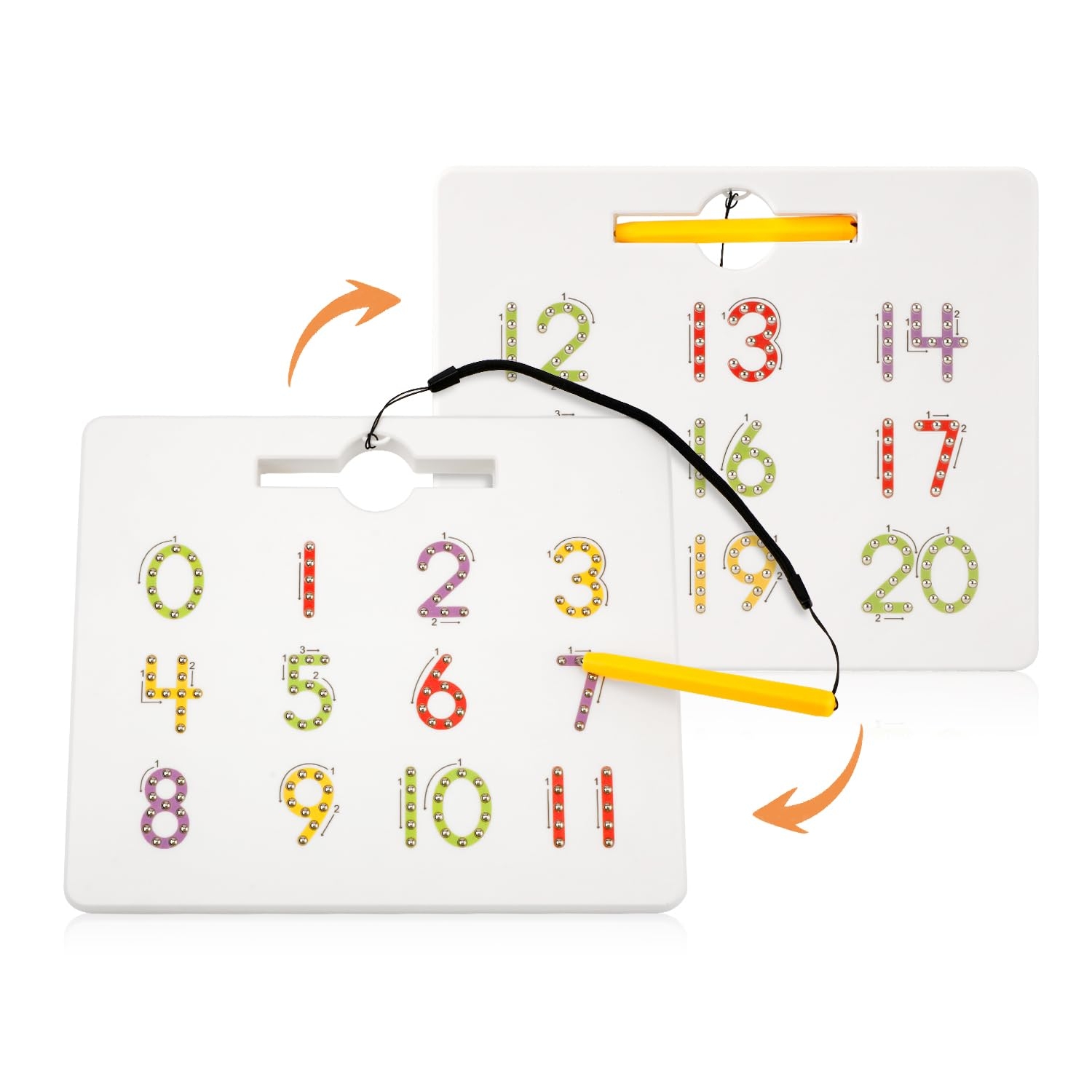 Magnetic Number Tracing Board 9 45x7 87 Inch Magnets Number 