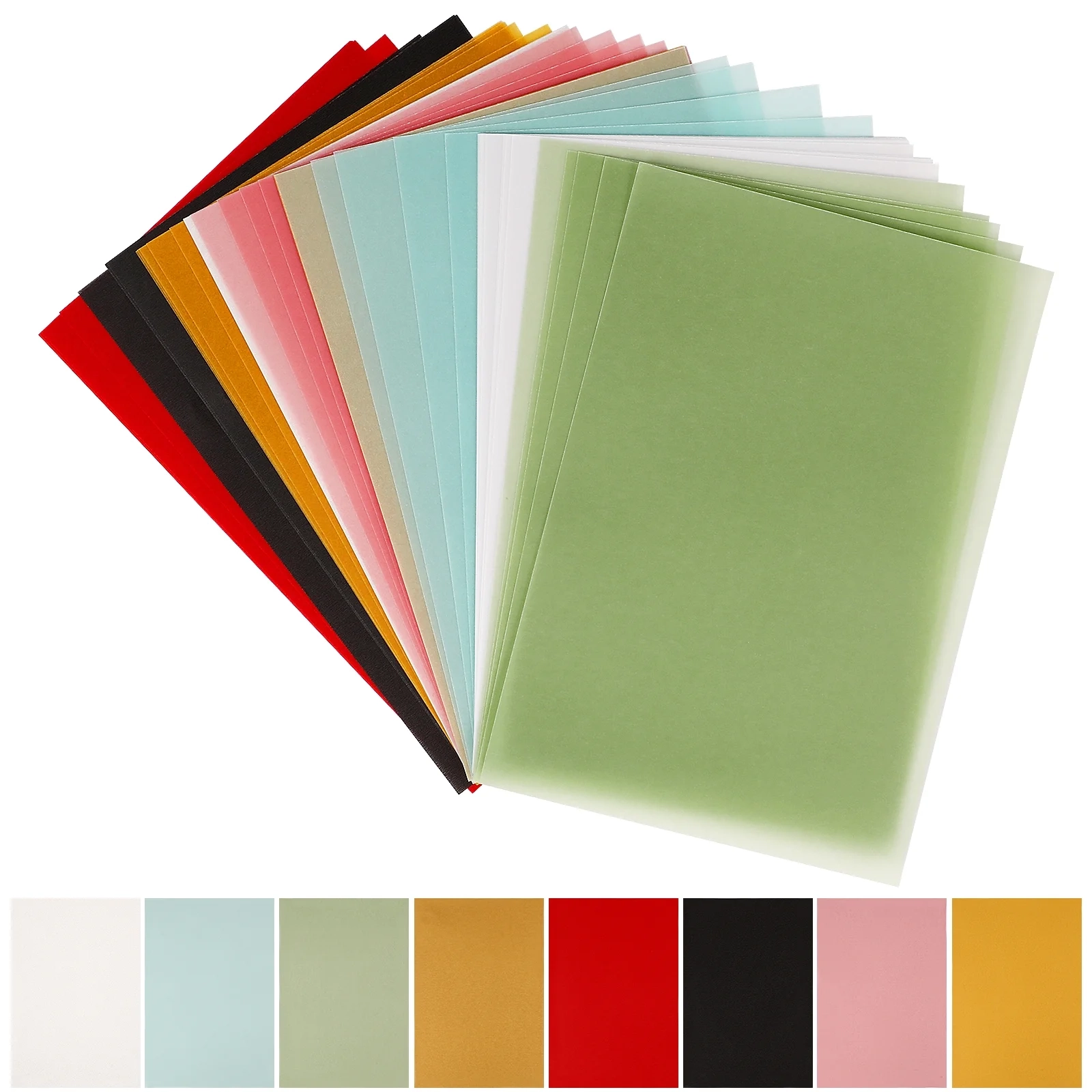 MasteelfCA 50 Sheet Colorful Vegetable Parchment Colorful Tracing 
