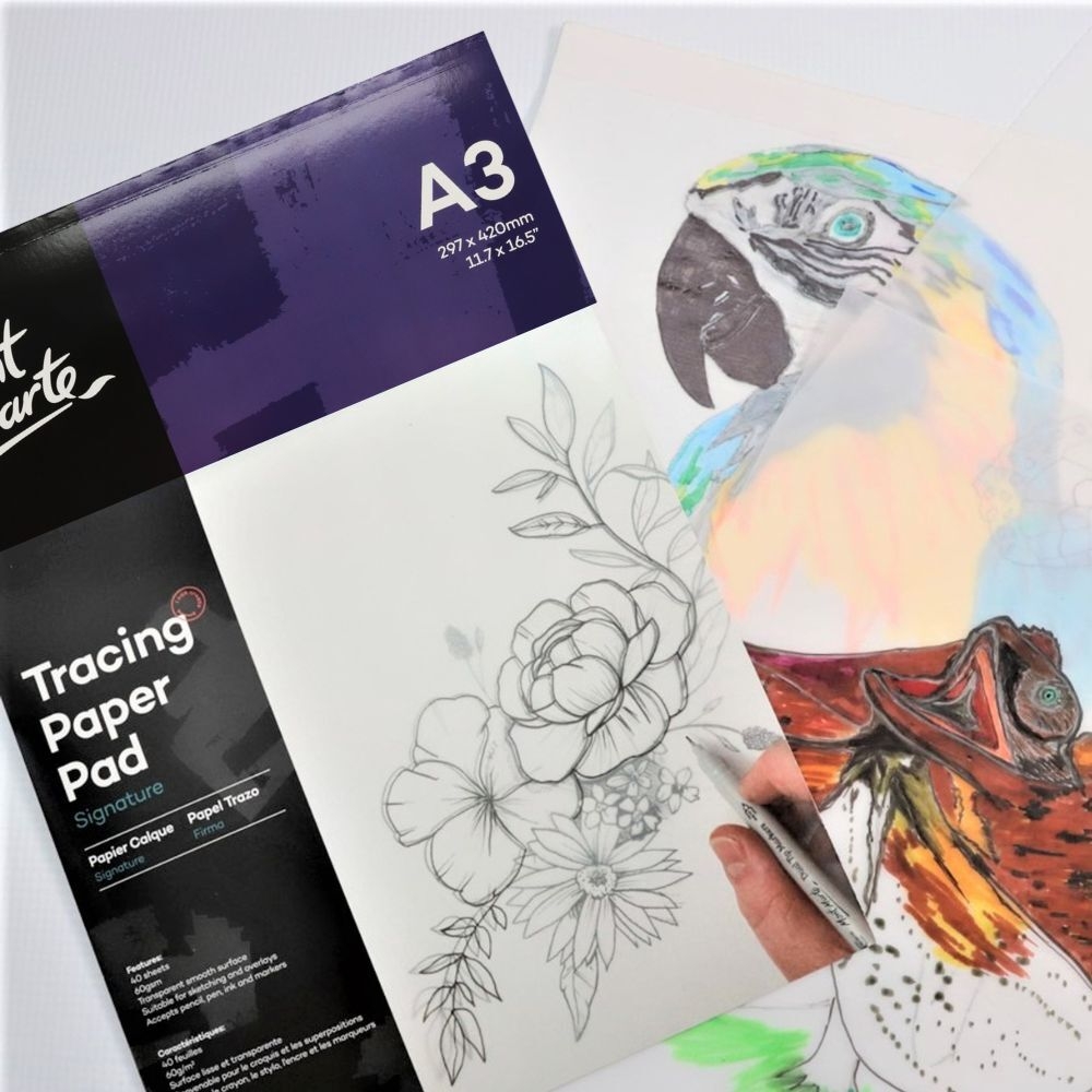 Mont Marte Tracing Paper Pad A3 60gsm 40 Sheet