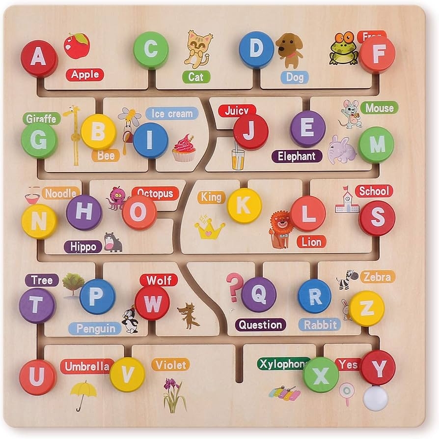 Montessori Alphabet Tracing Board Game Learning Boards 