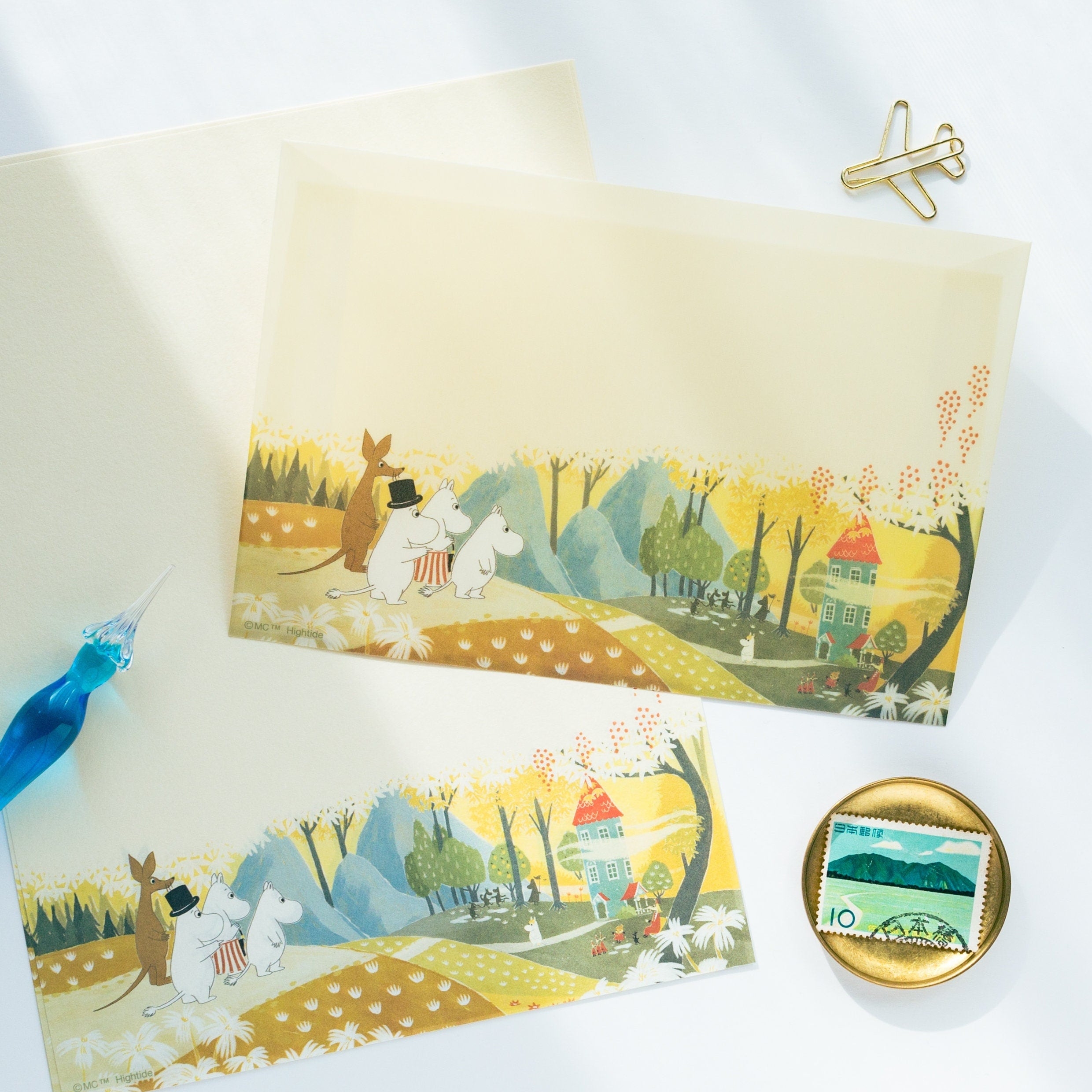 MOOMIN Translucent Letter Set moomin Valley Tracing Paper 