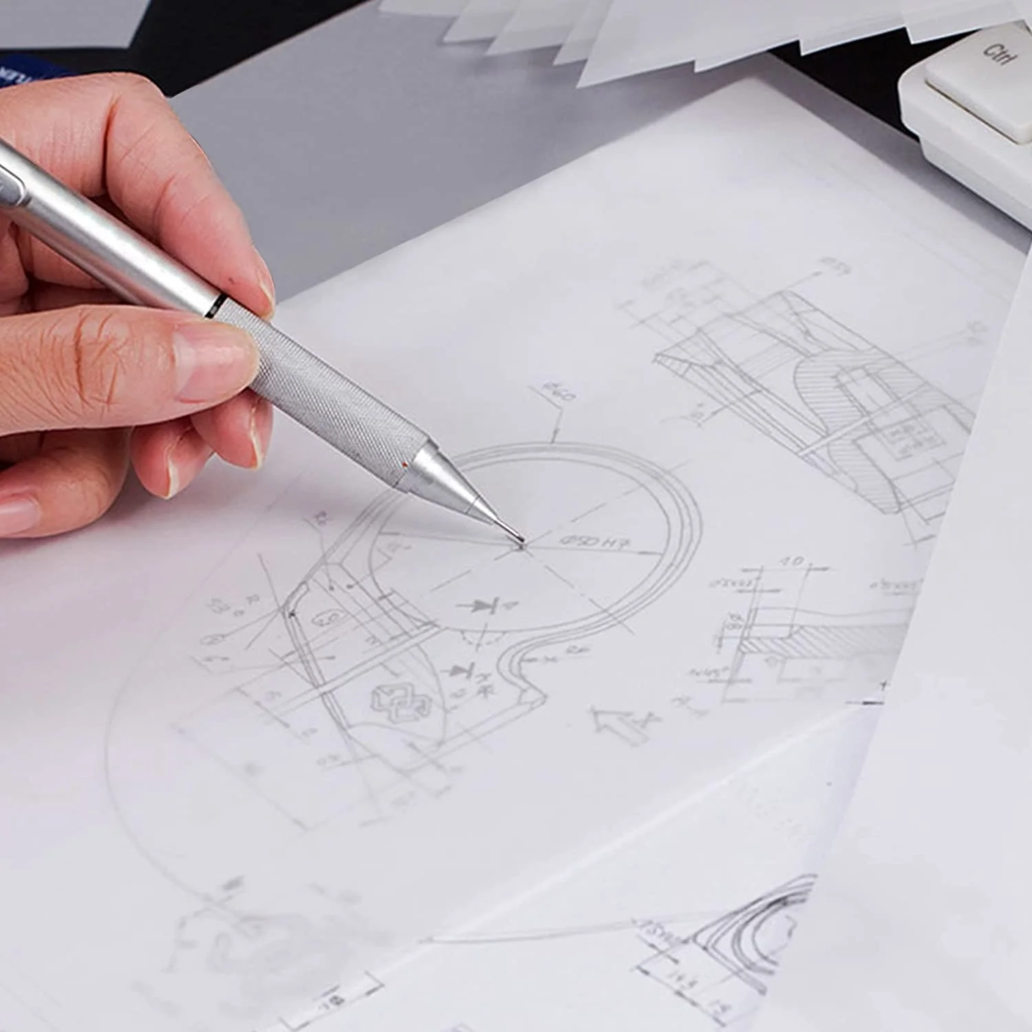 Mr Pen Tracing Paper Roll 12 20 Yards White Morocco Ubuy