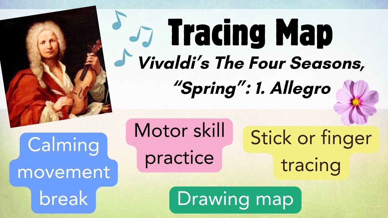 Musical Tracing Map Vivaldi Four Seasons Spring Brain Break And Calming Movement Activity Musical Tracing Map Vivaldi Four Seasons Spring Brain Break And Calming Movement Activity