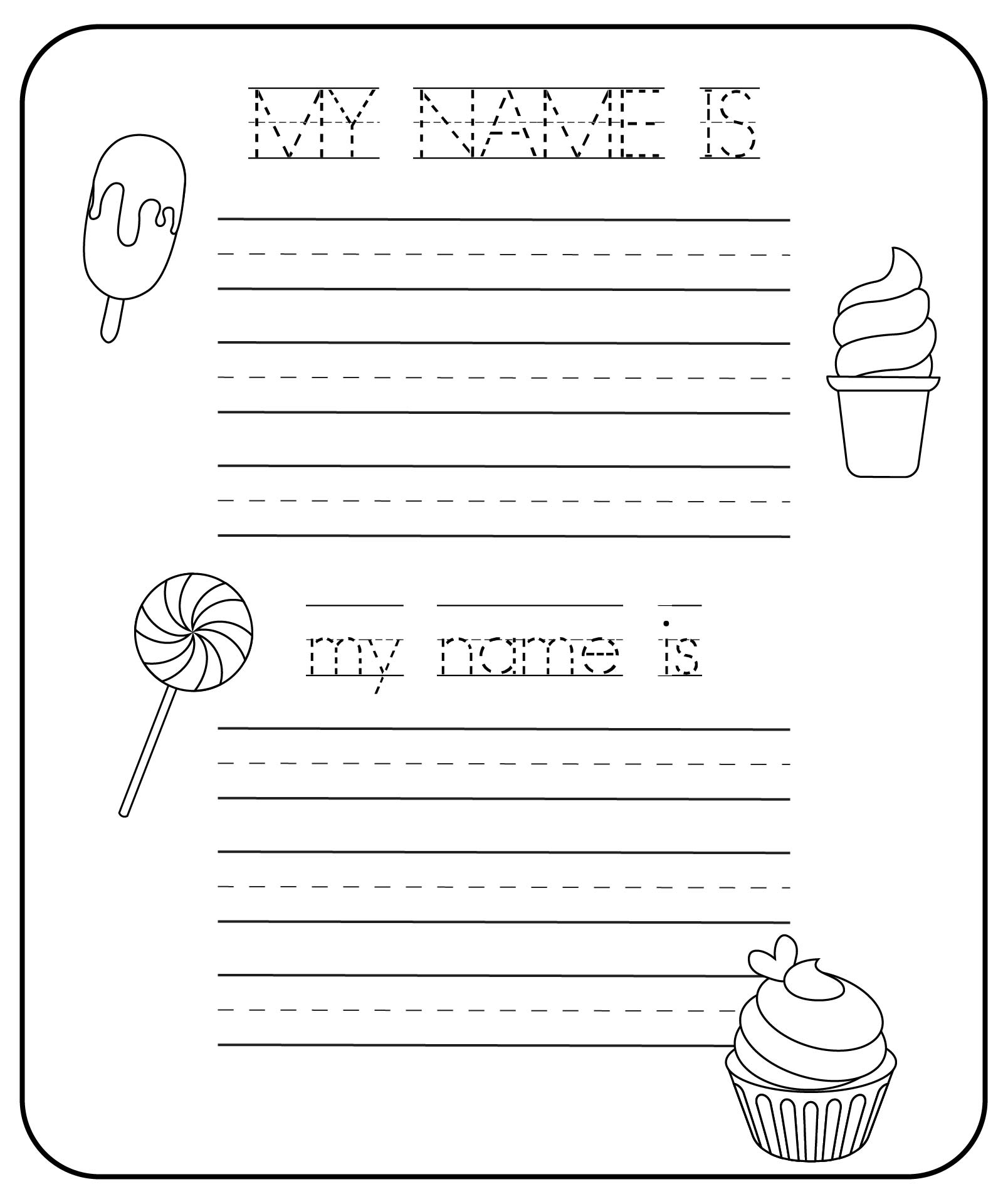 My Name Tracing Worksheets 10 Free PDF Printables Printablee