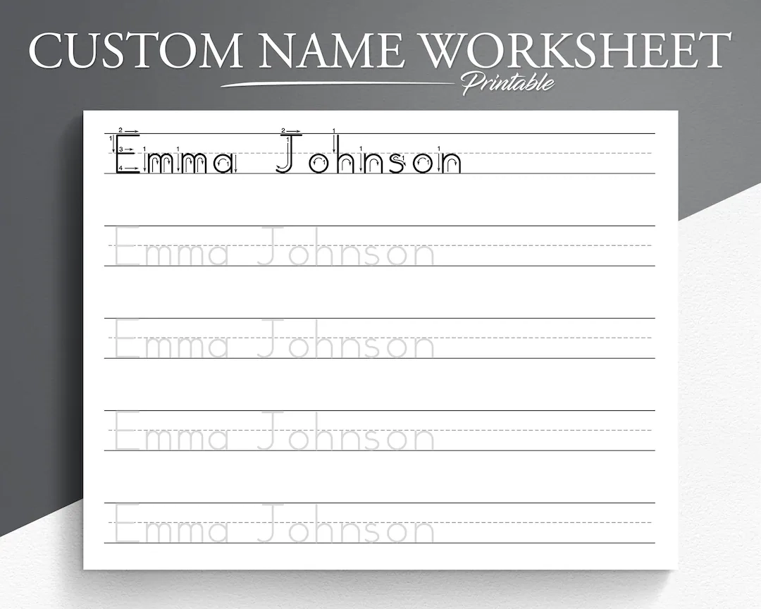 Tracing Name Worksheets With Lines Tracing Name Worksheets With Lines