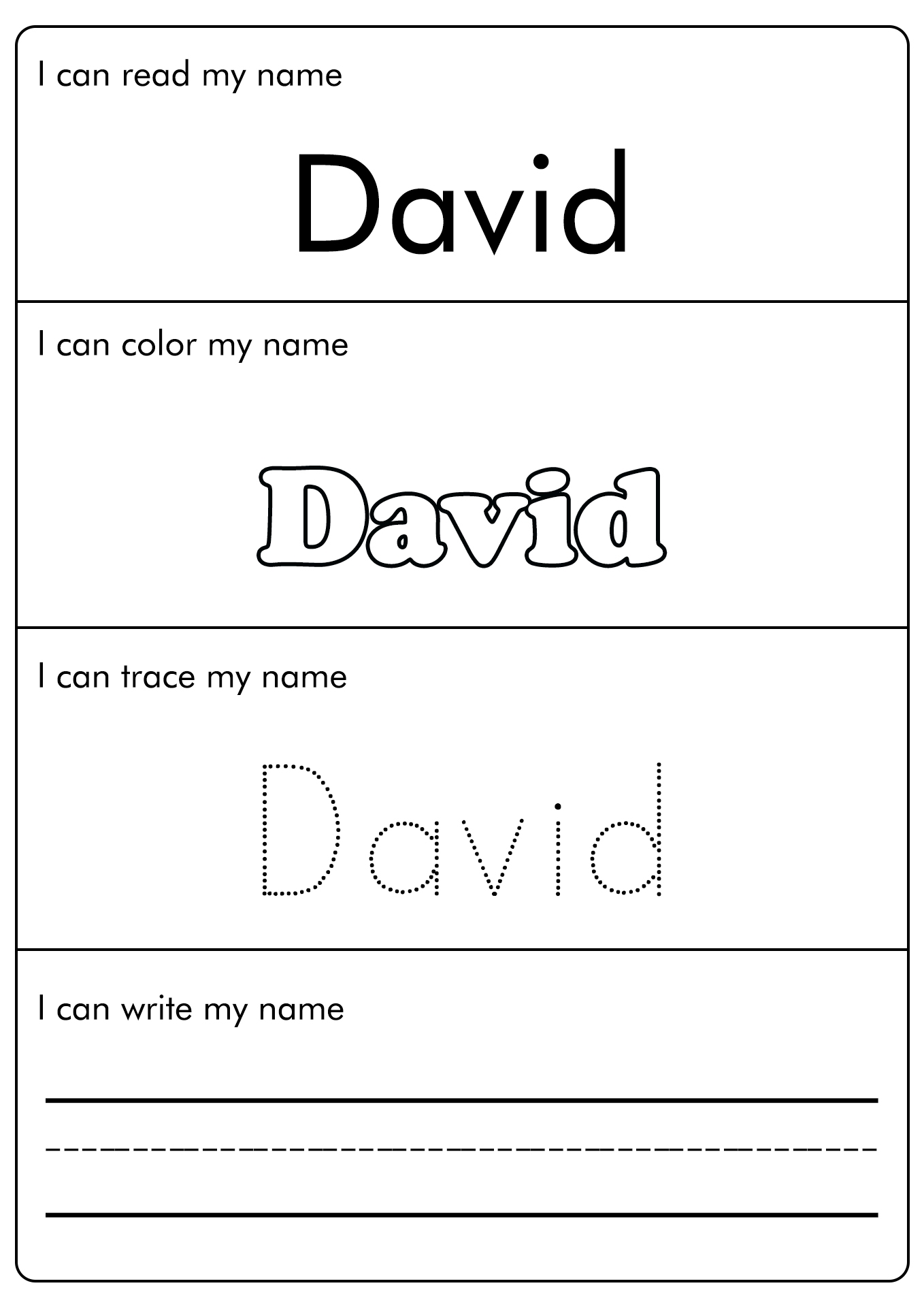 Name Tracing Worksheets amp Printable