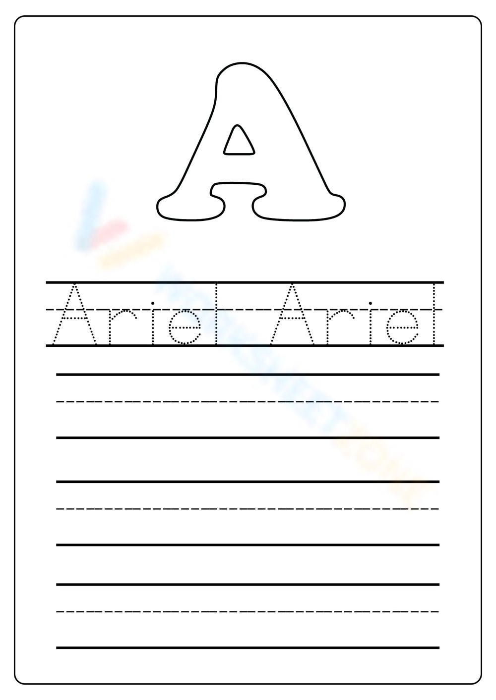 Name Tracing Generator With Blank Lines
