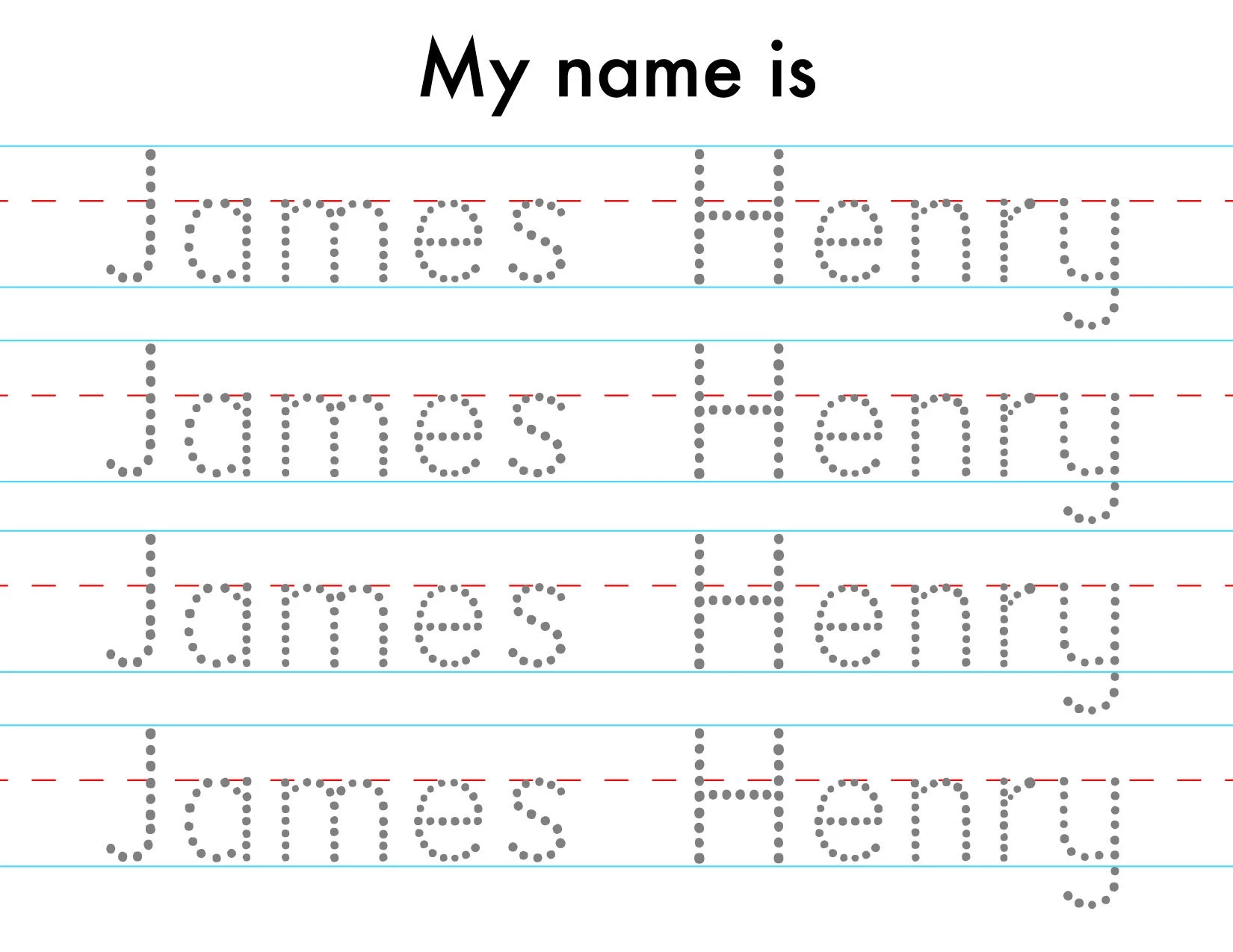Tracing Name Worksheet Generator Tracing Name Worksheet Generator