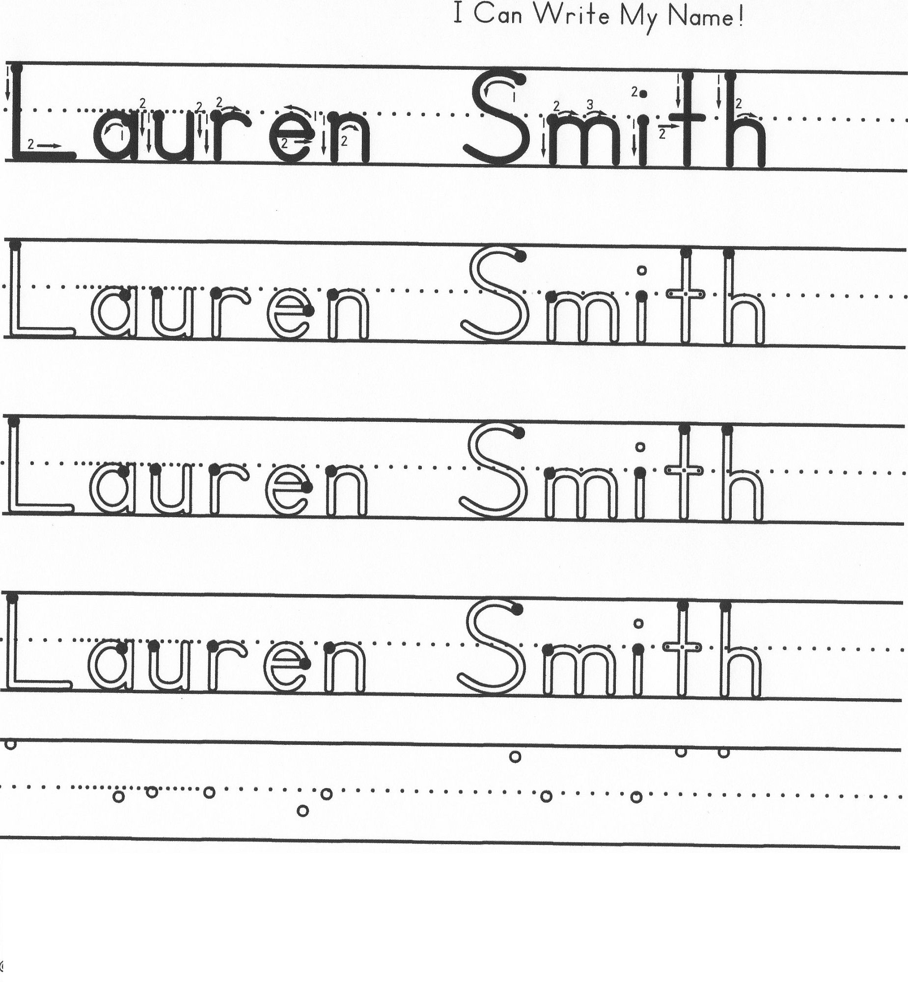 Name Writing For Kids Ages 3 5 Custom Name Tracing Sheet 