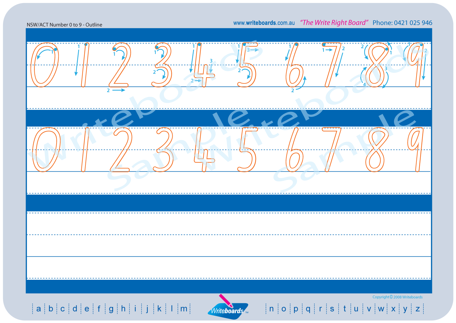 NSW Foundation Font Alphabet And Number Worksheets Writeboards