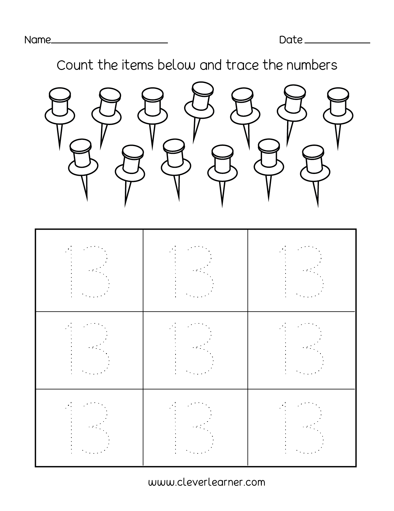 Tracing Number 13