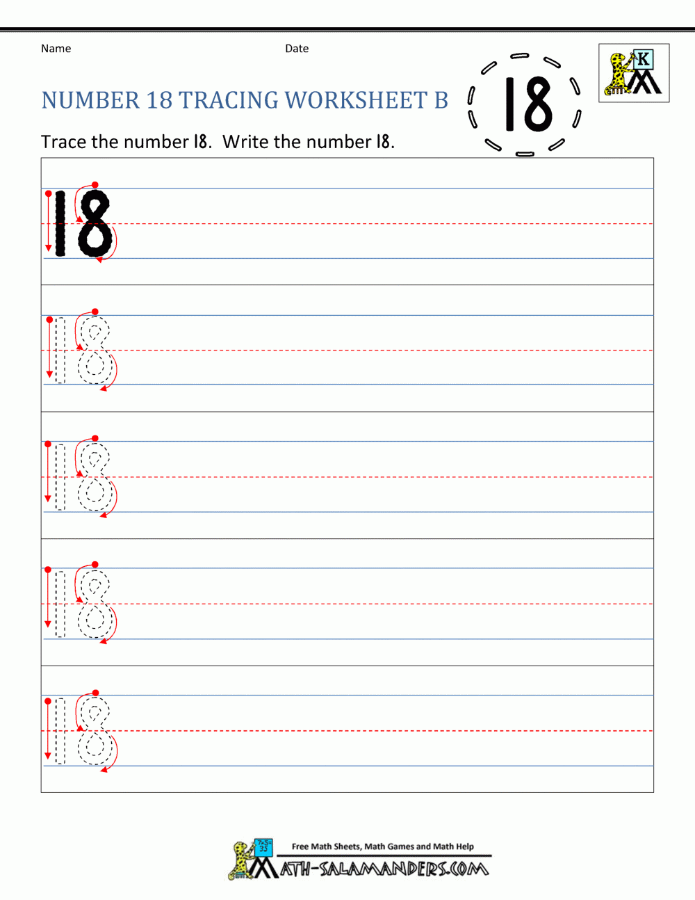 Tracing Number 18