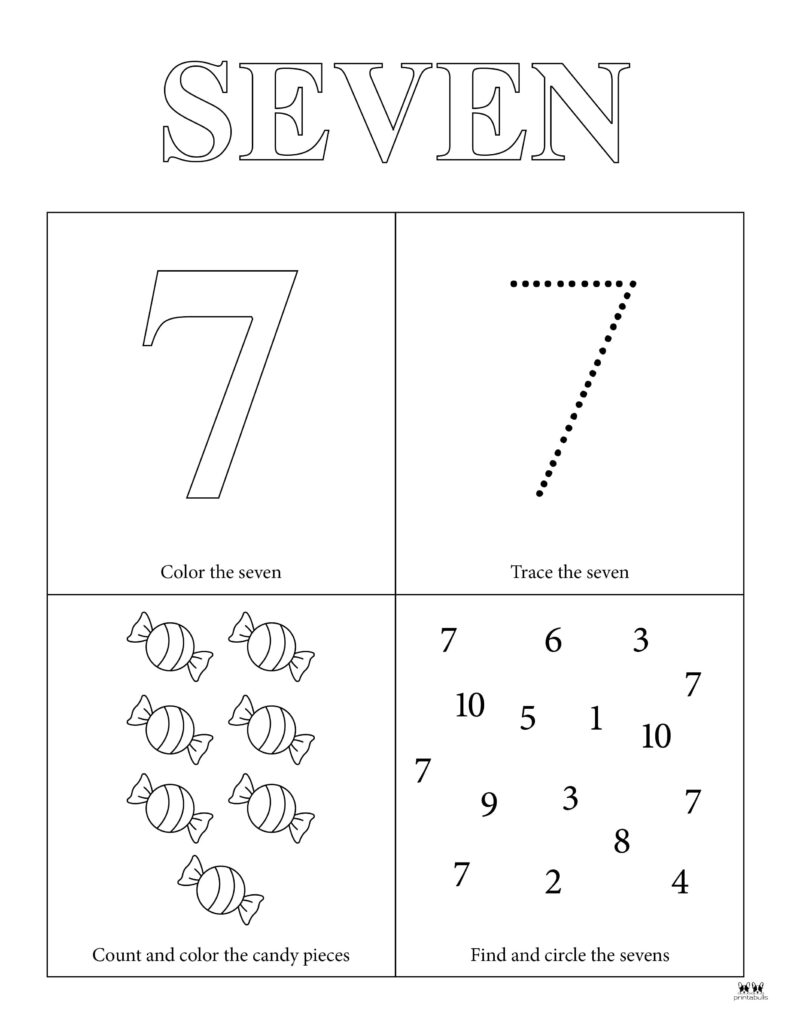 7 Tracing Worksheet