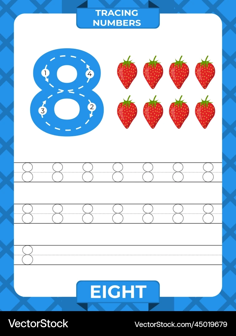 8 Number Tracing