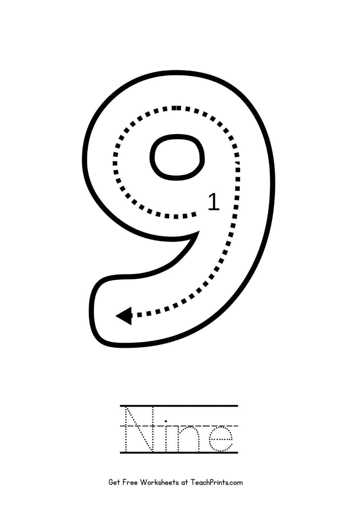 Tracing Number 9