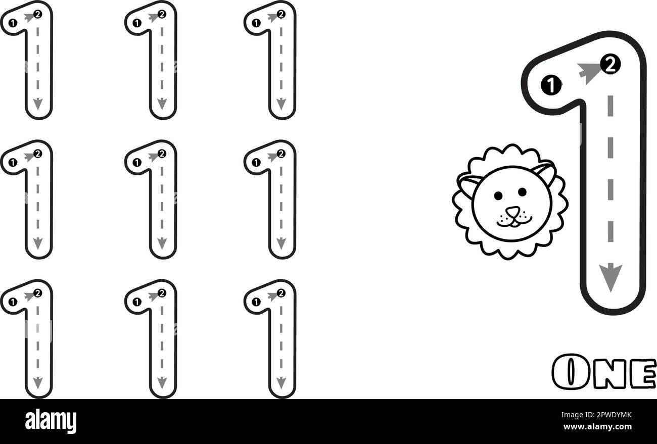 Number One Tracing