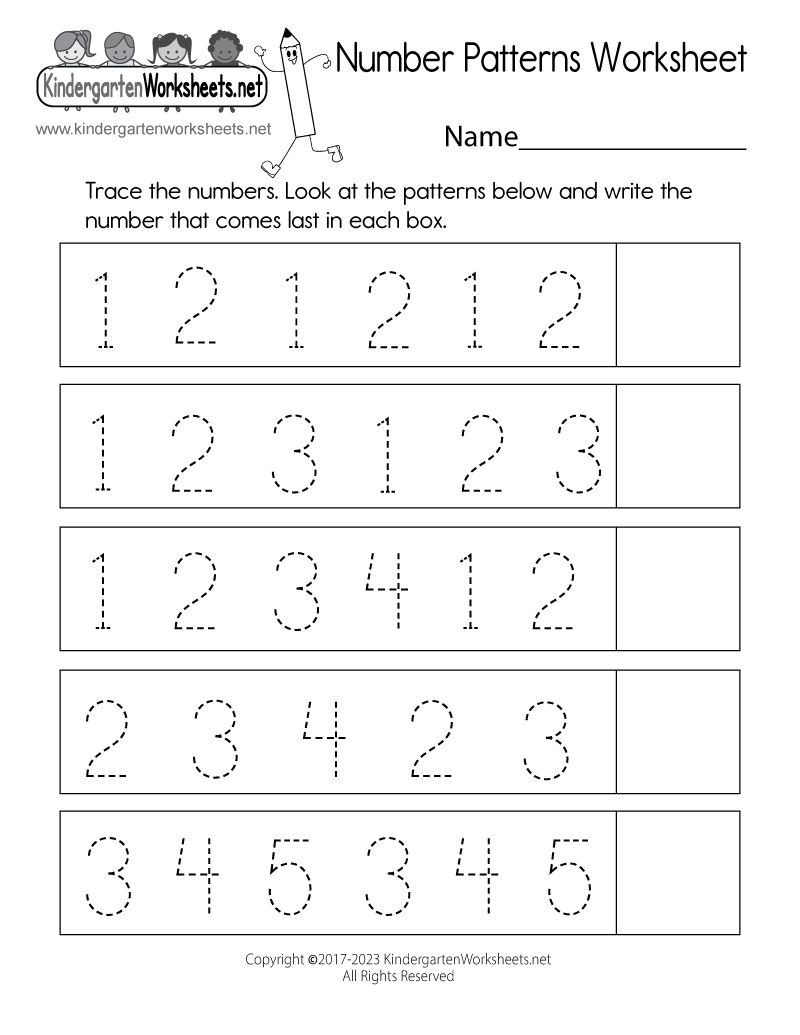 Number Patterns Worksheet Free Printable Digital amp PDF
