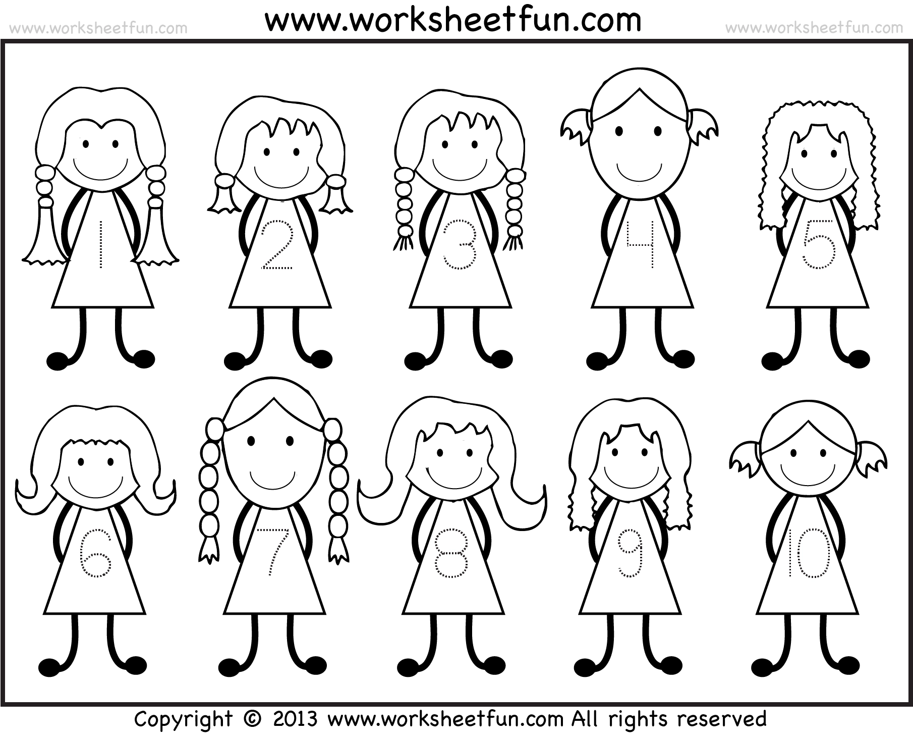 Number Tracing 1 10 Worksheet FREE Printable Worksheets 