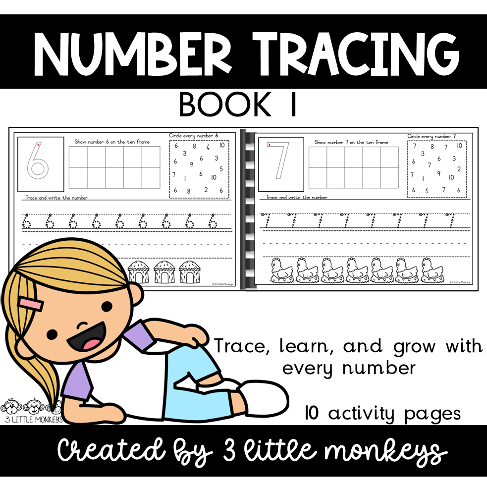 Number Tracing Book 1 PDF