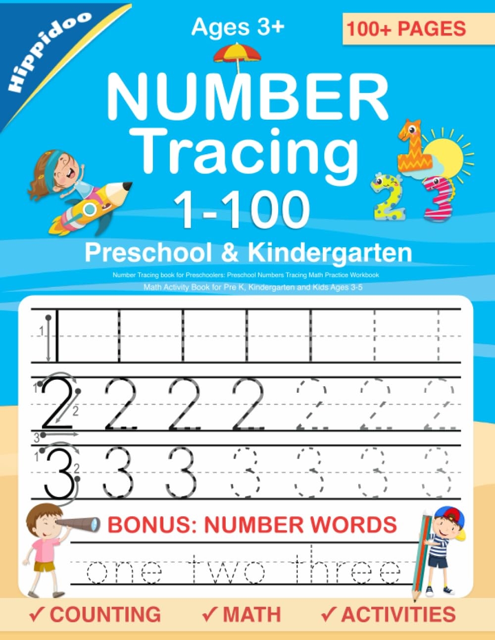 Number Tracing Book For Preschoolers Preschool Qatar Ubuy