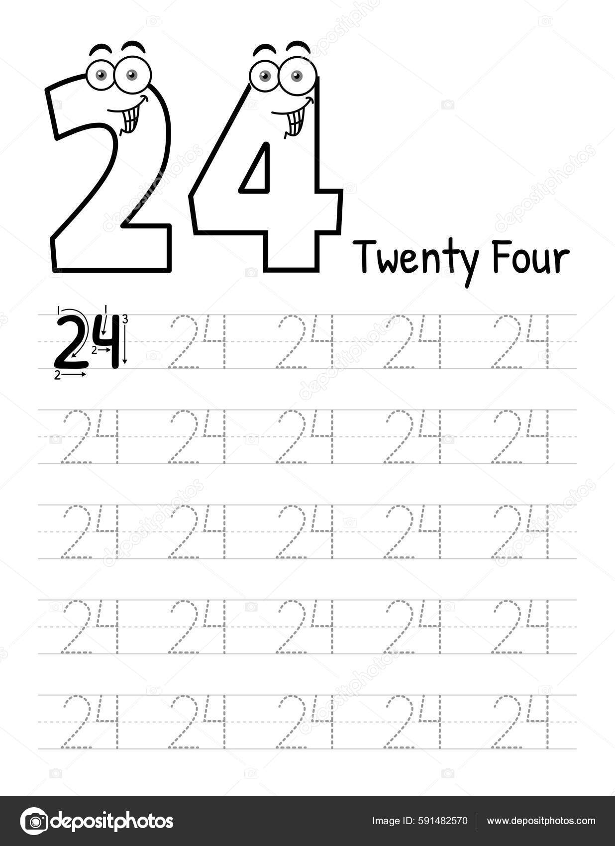 Number Tracing Book Interior Kids Children Writing Worksheet 
