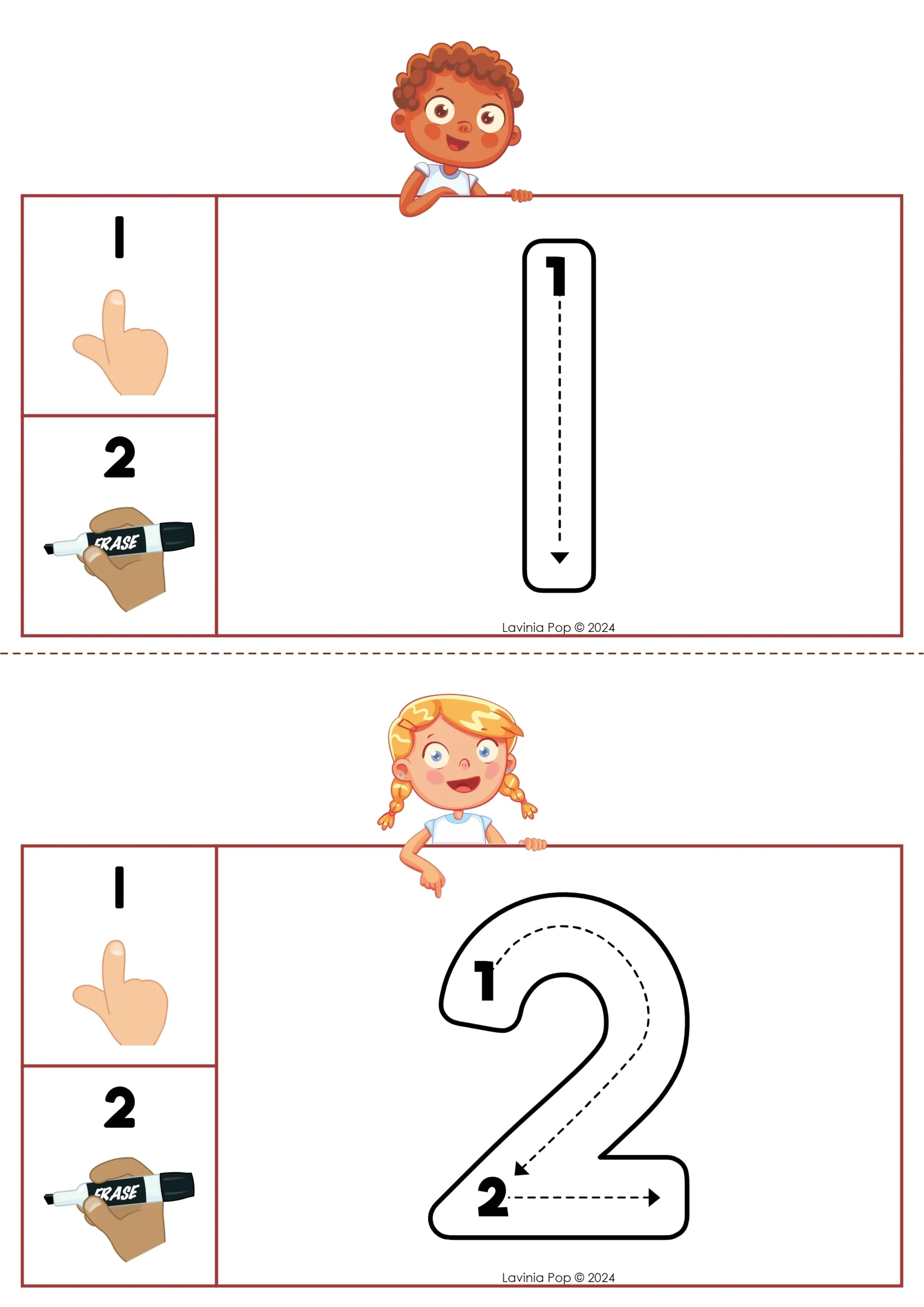 Preschool Number Tracing