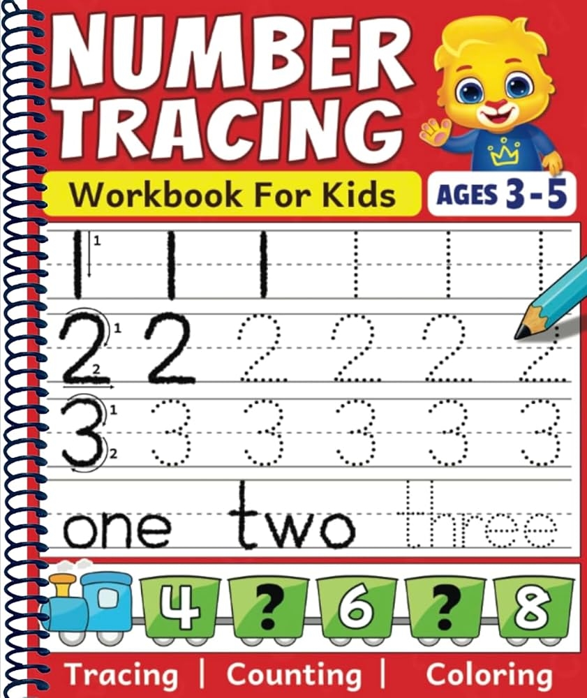 Number Tracing Workbook Color Count amp Trace Numbers For Toddlers 