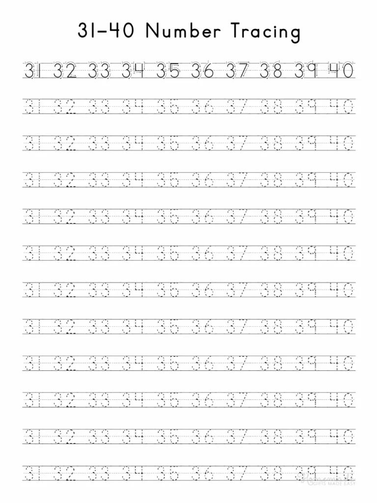 Tracing Number 31