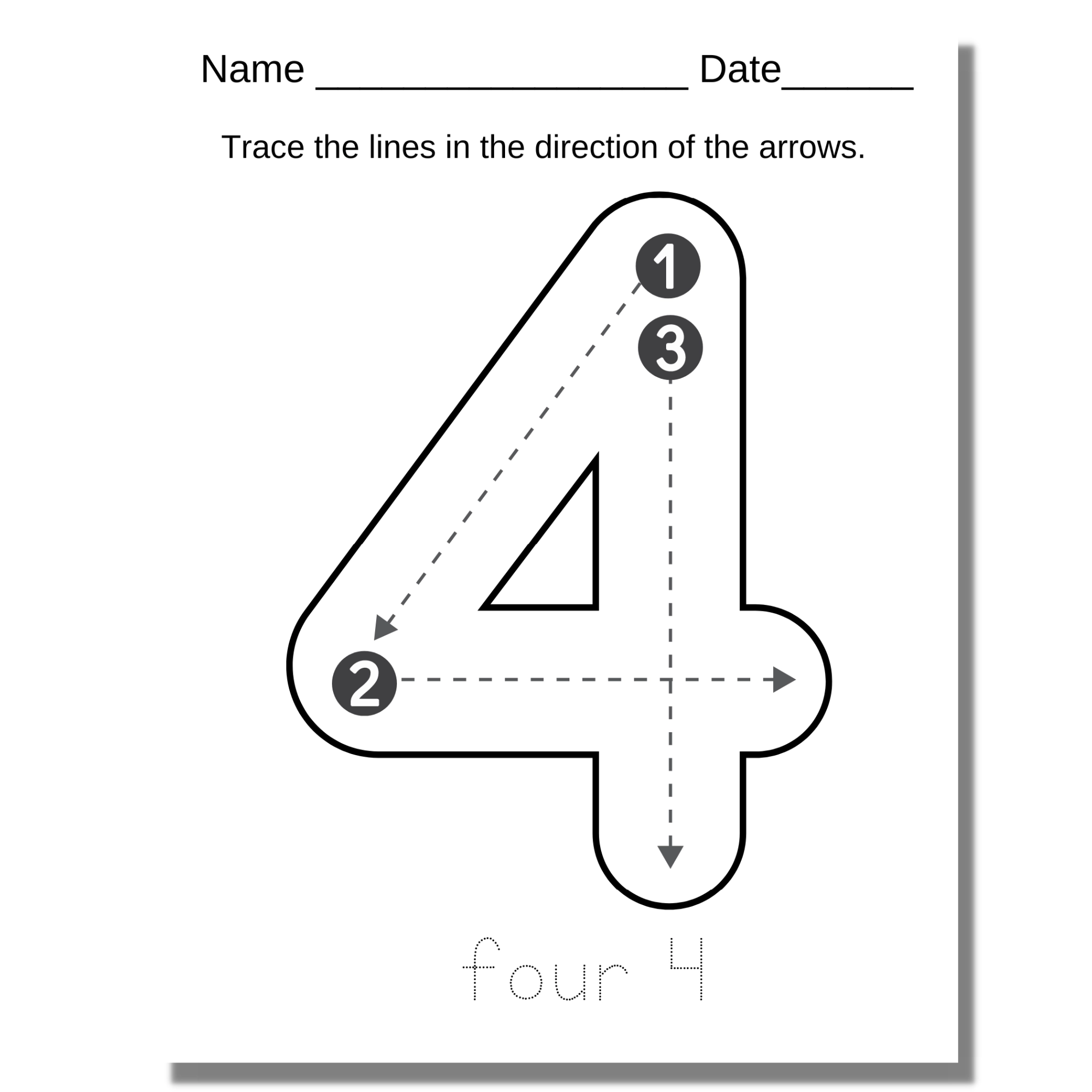 Number Tracing Worksheets For Kids Numbers 0 Through 10 At 
