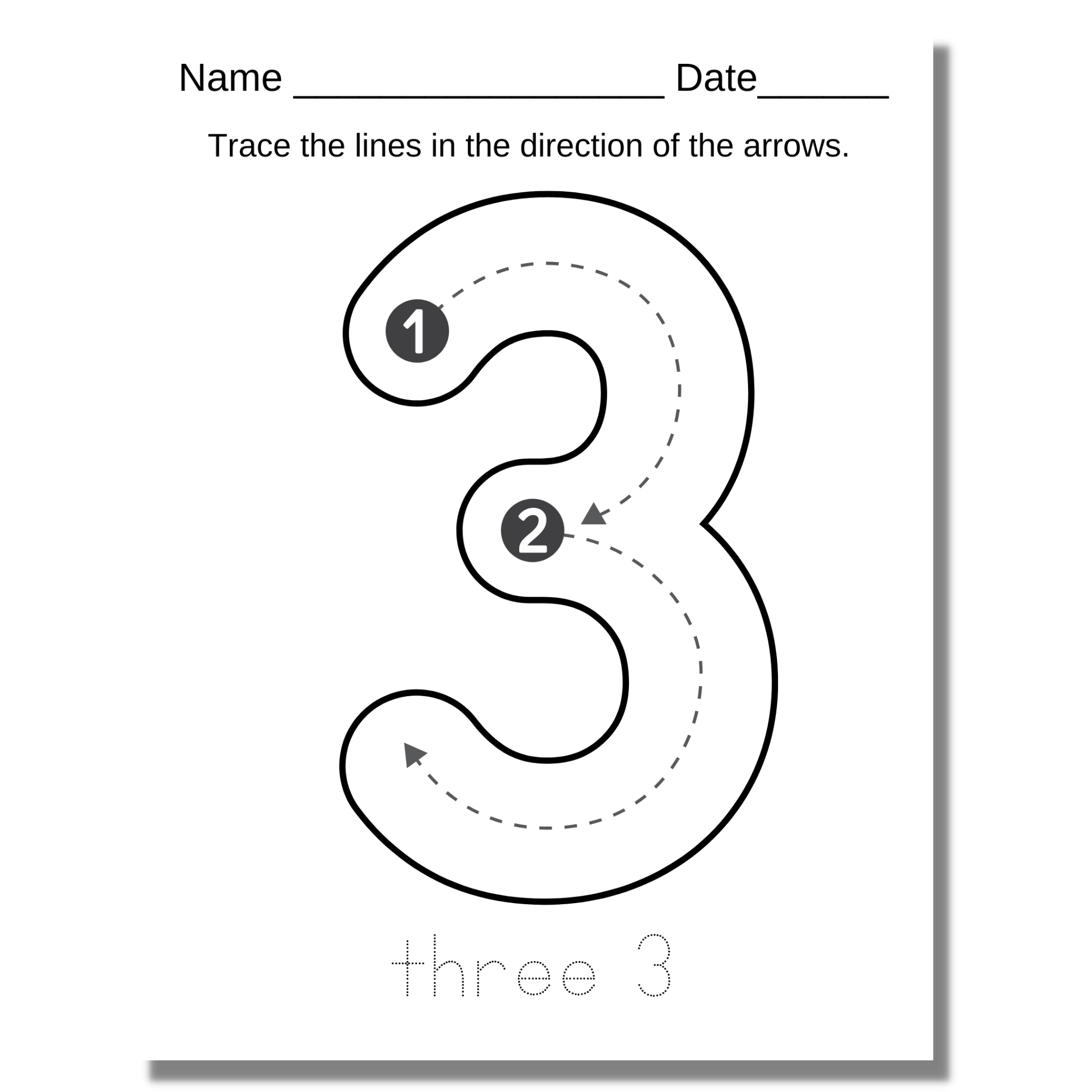 Number Tracing 3