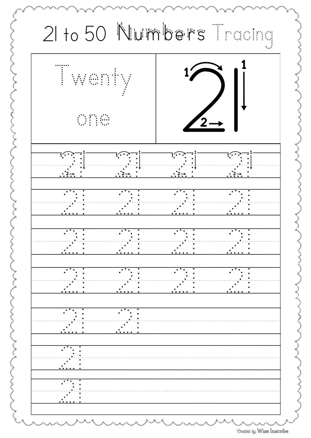 Tracing Number 21
