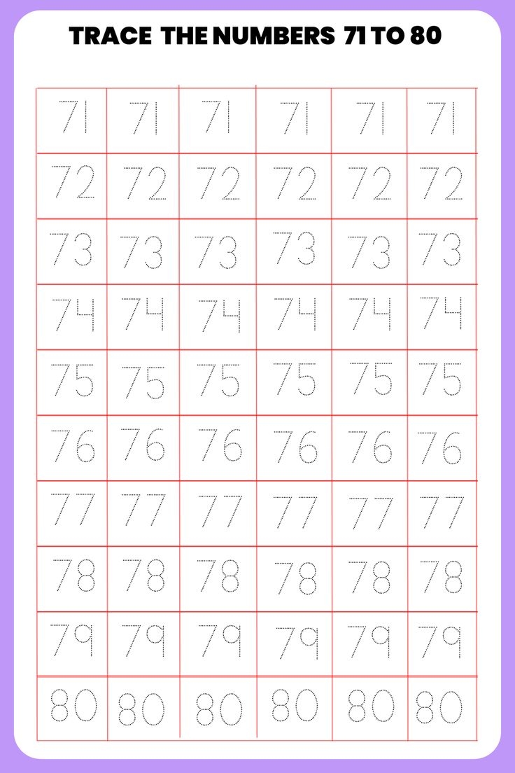 Tracing Numbers 1 100 Worksheets Pdf