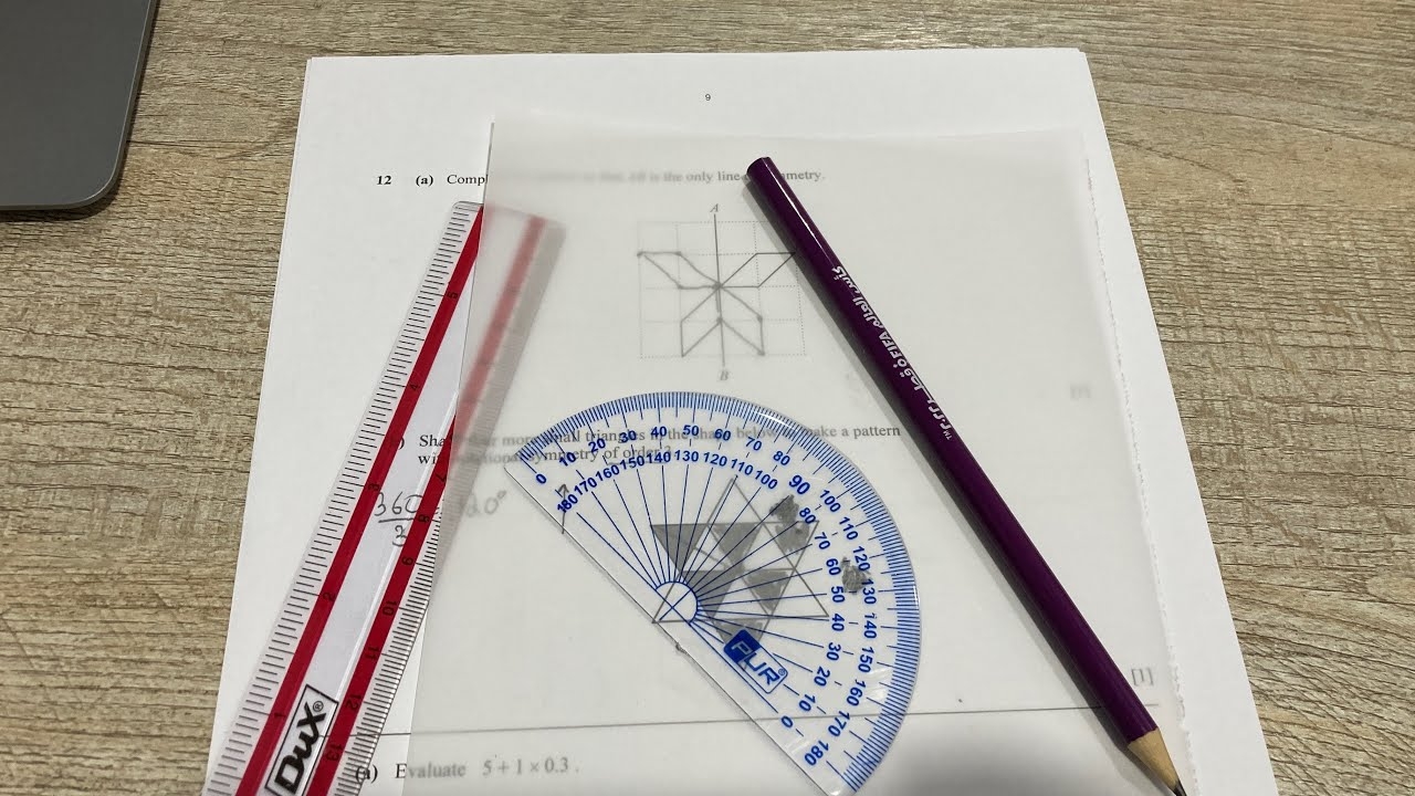 O Level Math Rotational Symmetry With Tracing Paper An Alternate Method