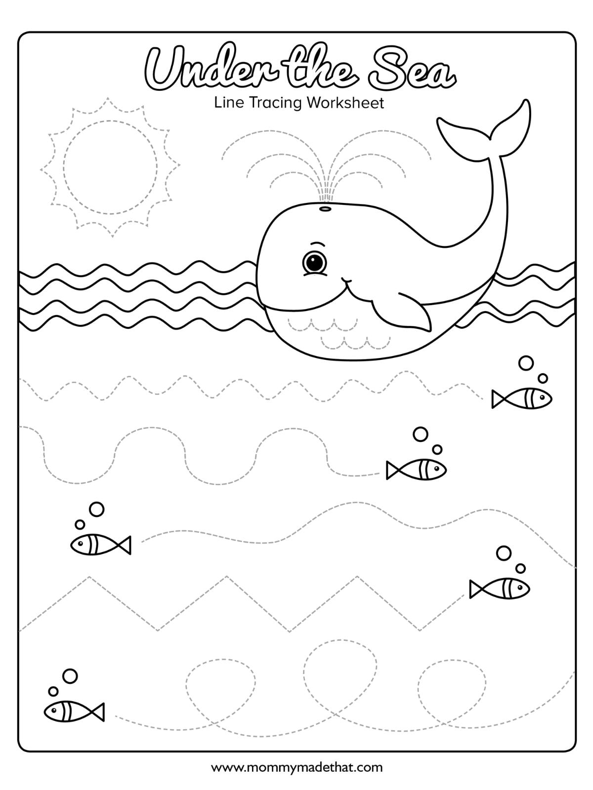 Tracing Worksheets For Preschoolers