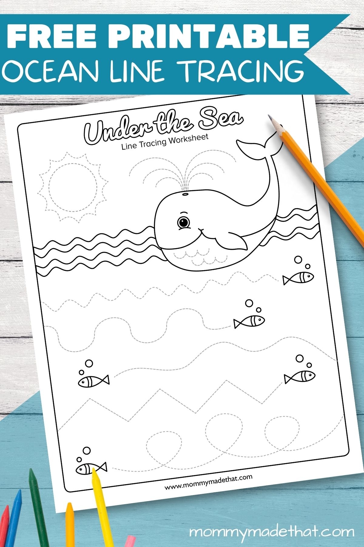 Ocean Line Tracing Work Sheet Ocean Line Tracing Work Sheet