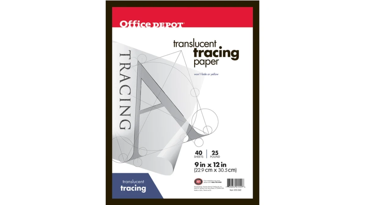 Office Depot Tracing Pad 9 x12 40 Sheets Delivery Near Me 