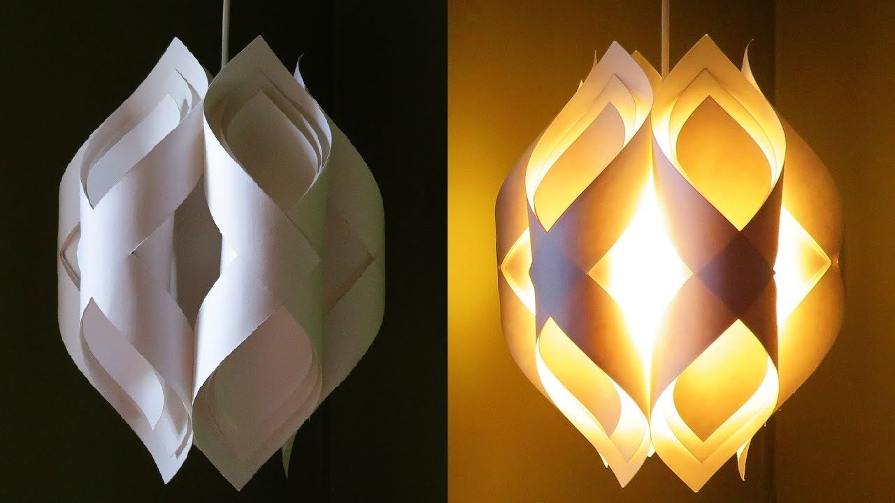 Ogee Paper Lamp How To DIY An Elegant Paper Pendant Lamp lantern EzyCraft