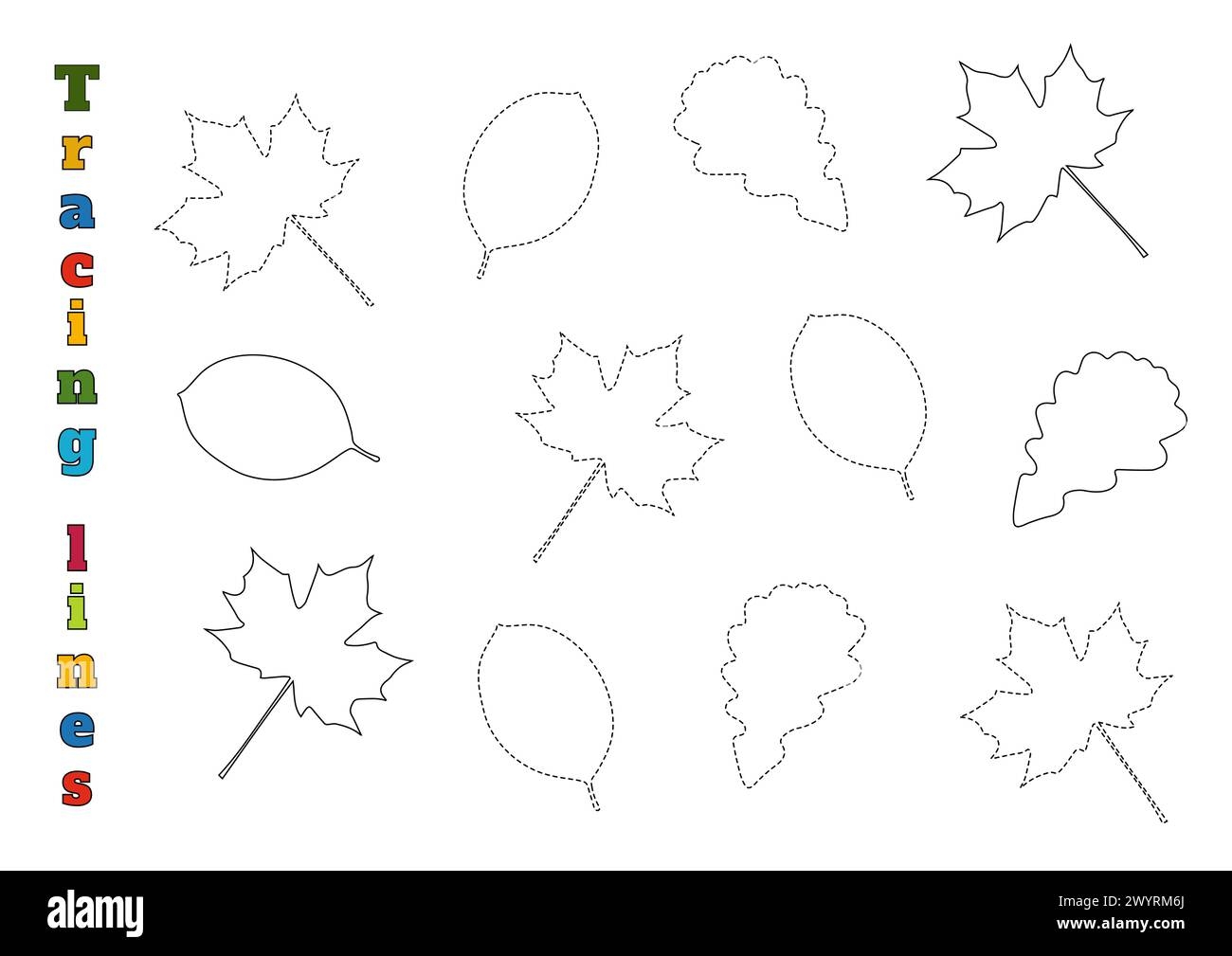 Leaf Tracing Worksheet