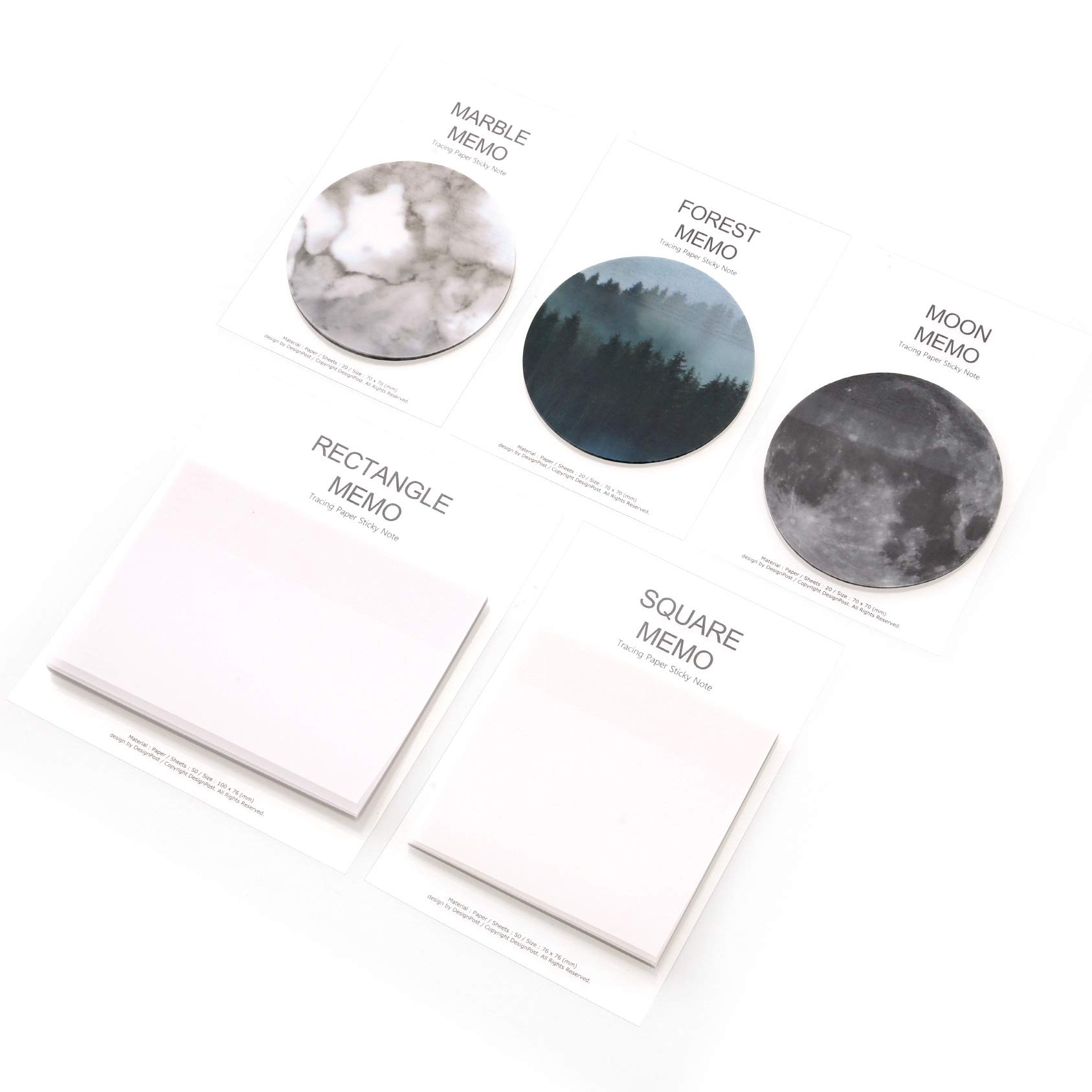Pack Of 1 Creative Tracing Paper Sticky Memo 3 X 3 Inches 50 