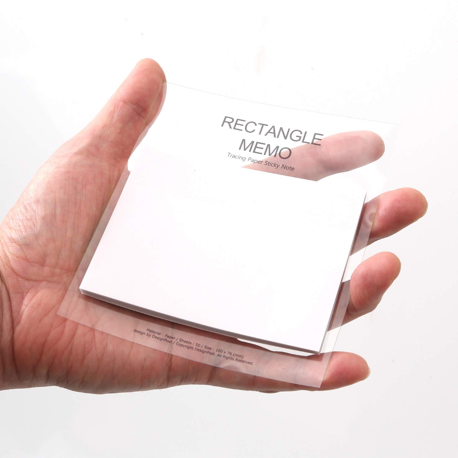 Pack Of 1 Creative Tracing Paper Sticky Memo 4 X 3 Inches 50 