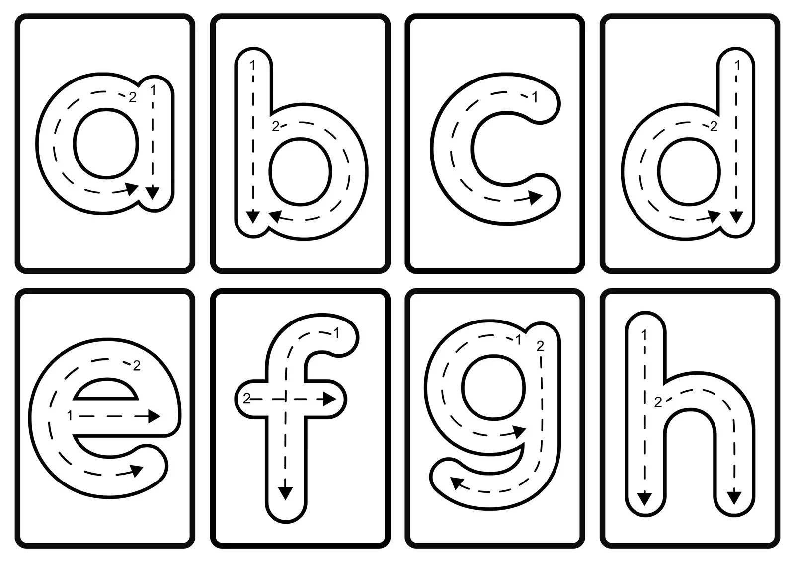 Page 2 Free Customizable Alphabet Flashcard Templates Canva