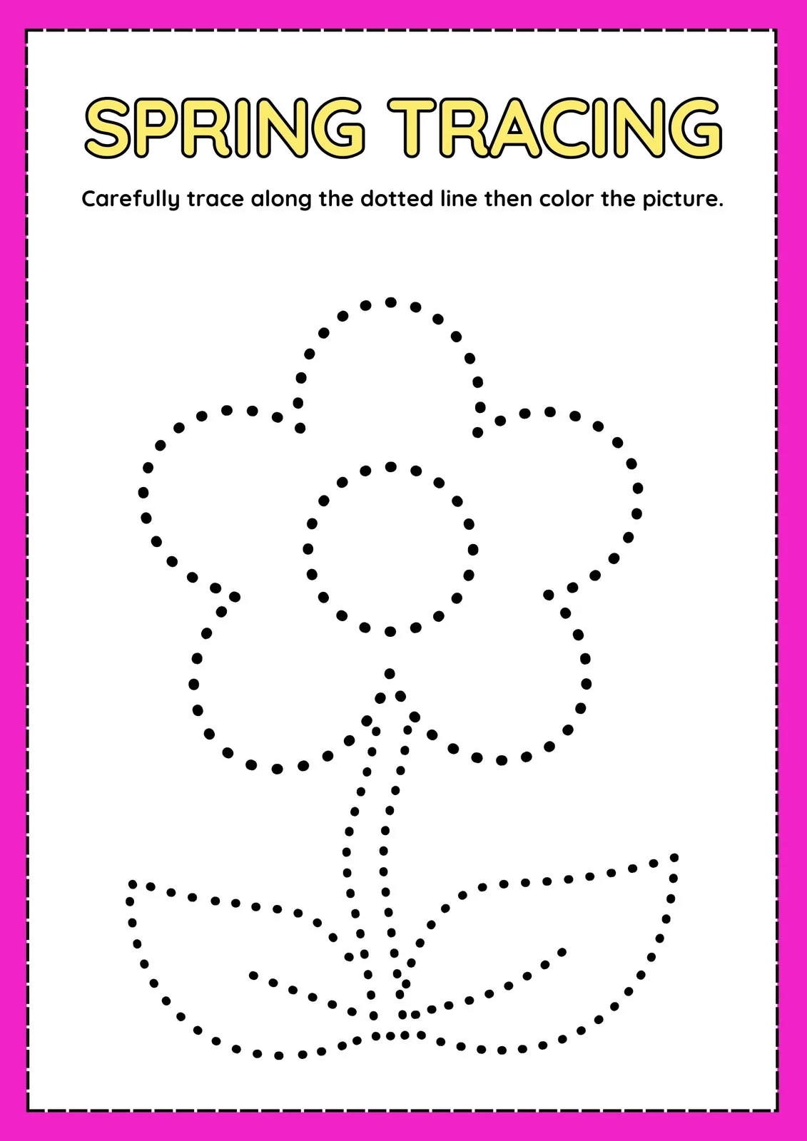 Page 3 Custom Printable Spring Worksheet Templates Canva