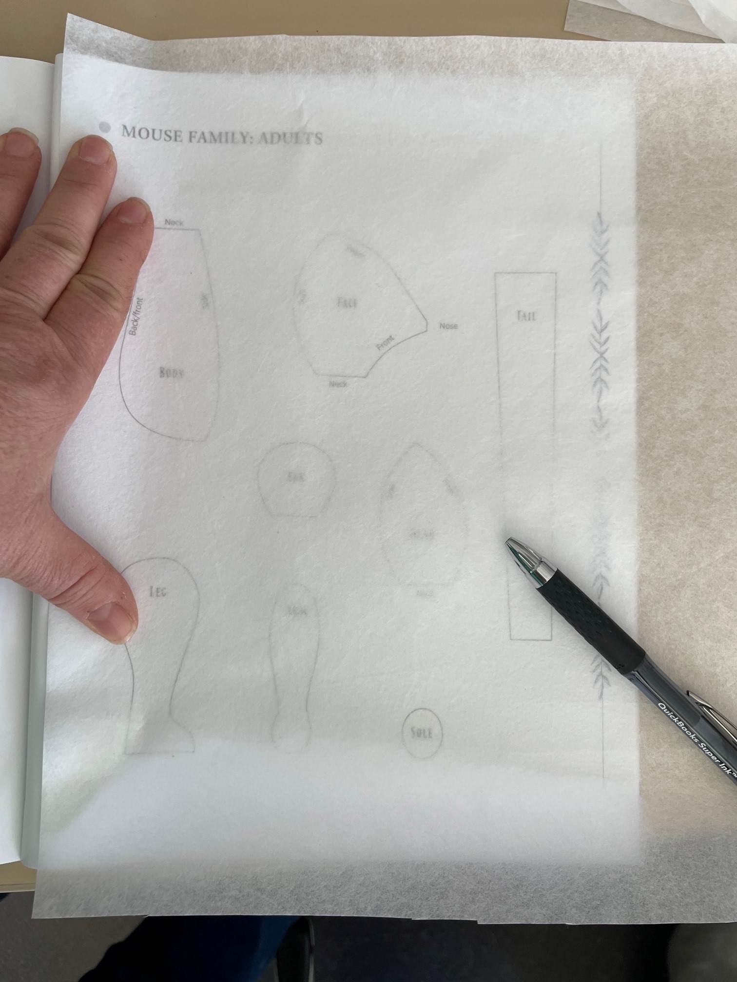 Pattern Tracing Paper Weir Crafts