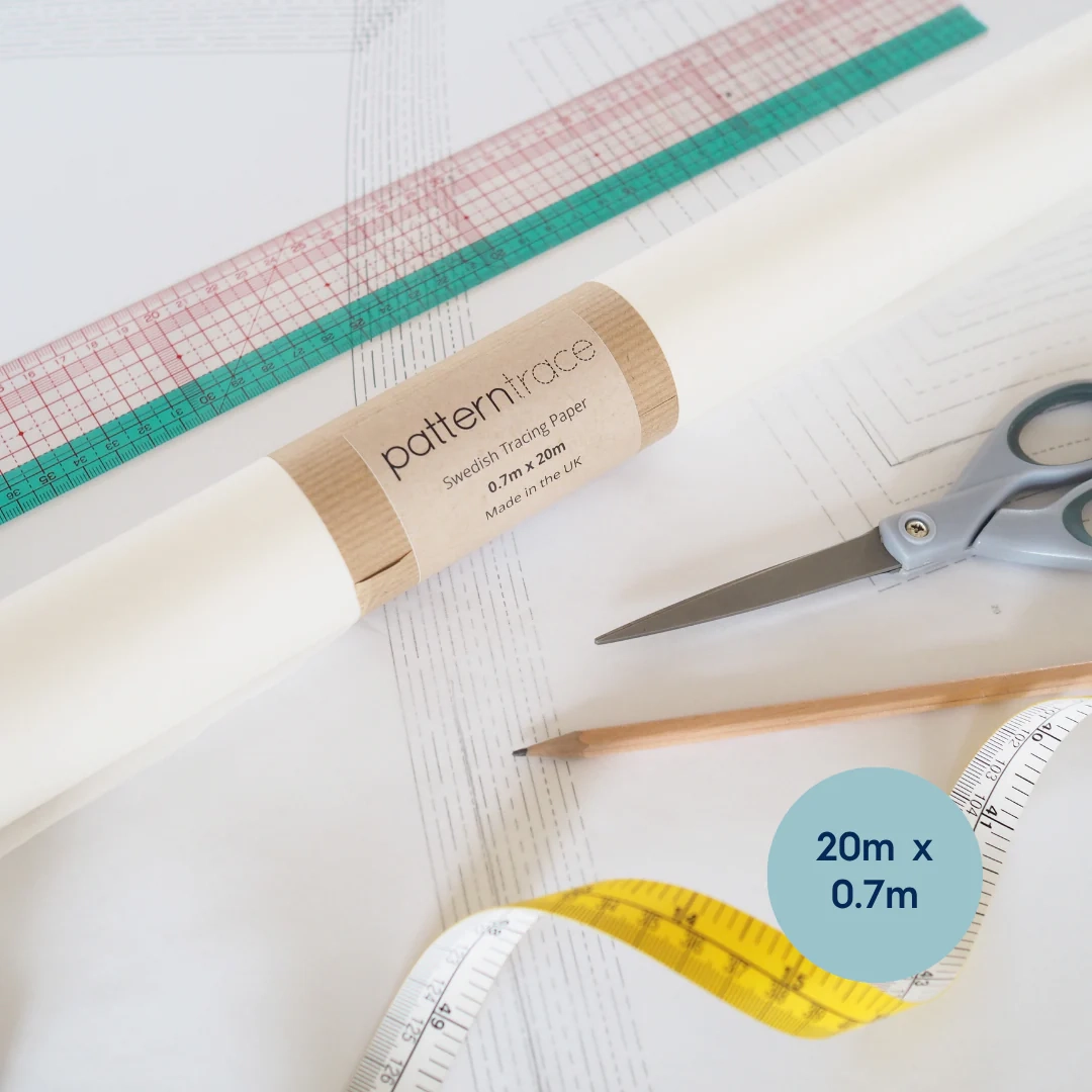 Patterntrace Swedish Tracing Paper 20m 70cm Narrow Roll