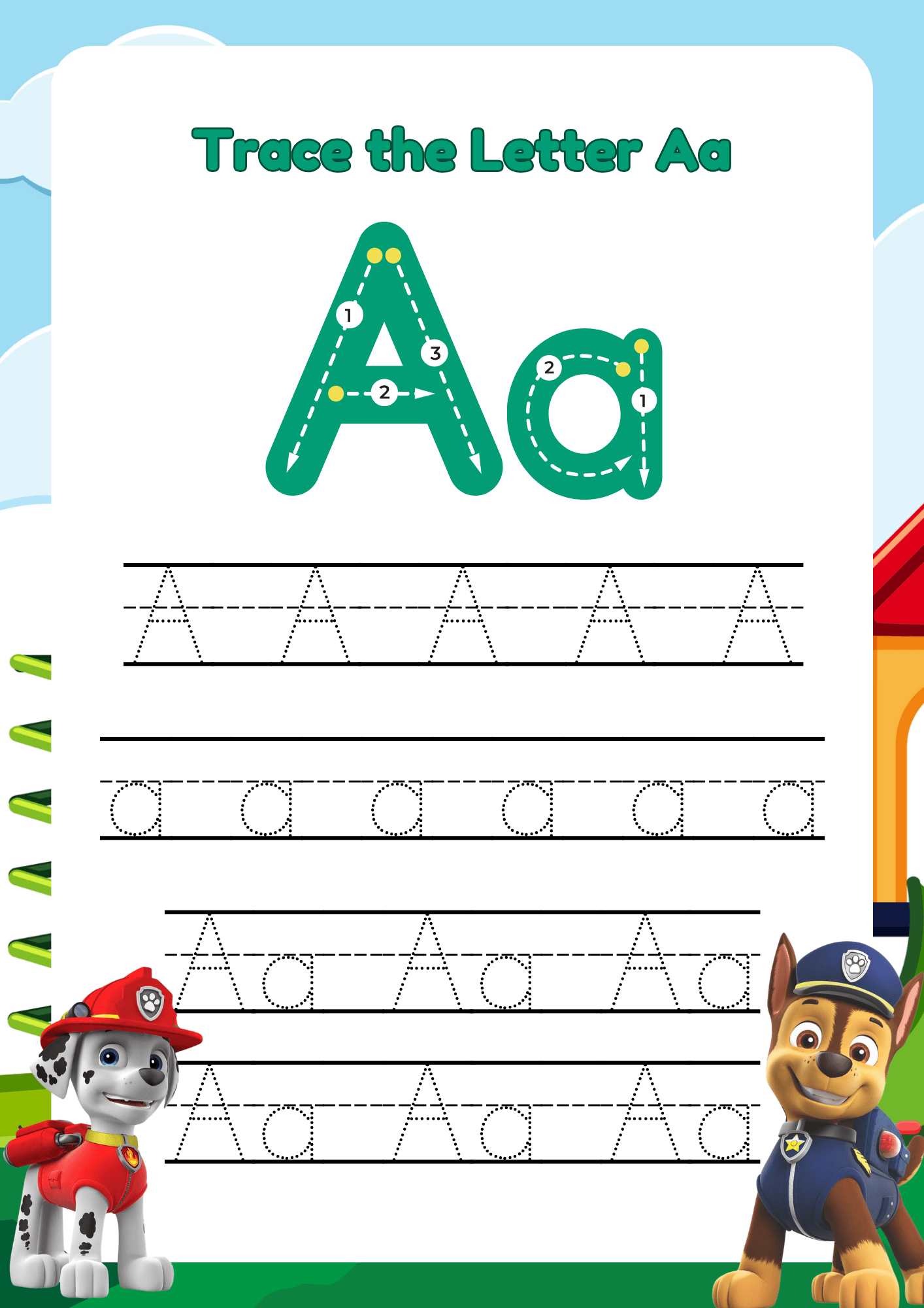 Paw Patrol ABC Tracing Letters Booklet Worksheet By Artnishei Paw Patrol ABC Tracing Letters Booklet Worksheet By Artnishei