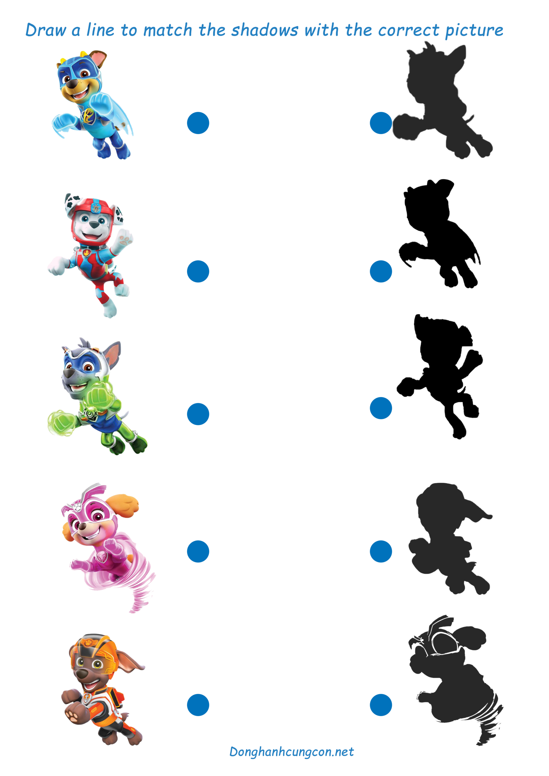 Paw Patrol Tracing Worksheets Paw Patrol Tracing Worksheets